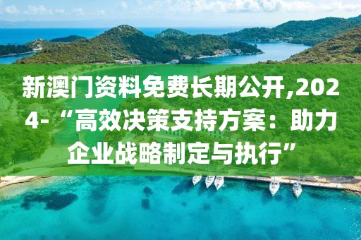 新澳门资料免费长期公开,2024-“高效决策支持方案：助力企业战略制定与执行”