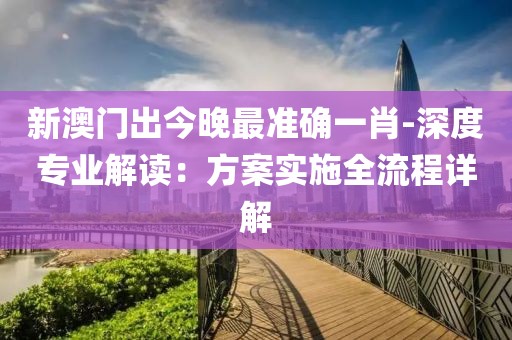 新澳门出今晚最准确一肖-深度专业解读：方案实施全流程详解