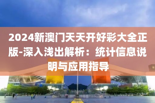 2024新澳门天天开好彩大全正版-深入浅出解析：统计信息说明与应用指导