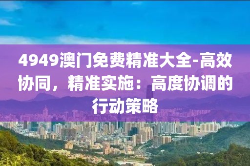 4949澳门免费精准大全-高效协同，精准实施：高度协调的行动策略