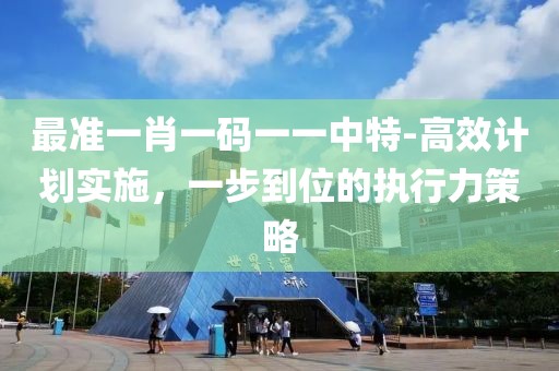最准一肖一码一一中特-高效计划实施，一步到位的执行力策略