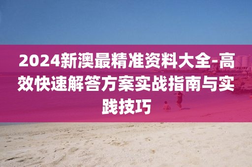 2024新澳最精准资料大全-高效快速解答方案实战指南与实践技巧
