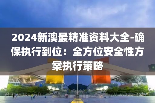 2024新澳最精准资料大全-确保执行到位：全方位安全性方案执行策略