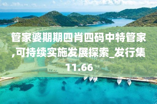 管家婆期期四肖四码中特管家,可持续实施发展探索_发行集11.66