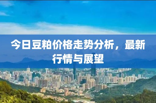 今日豆粕价格走势分析，最新行情与展望
