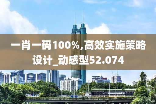 一肖一码100%,高效实施策略设计_动感型52.074