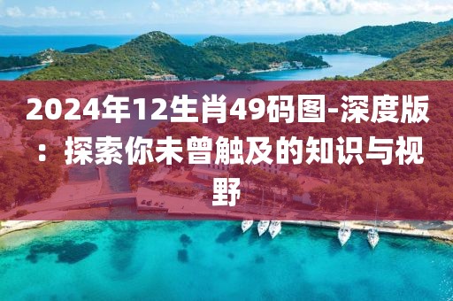 2024年12生肖49码图-深度版：探索你未曾触及的知识与视野