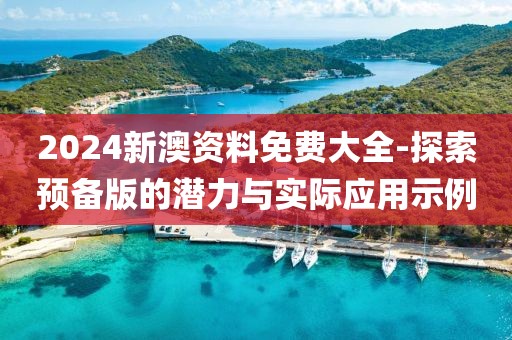2024新澳资料免费大全-探索预备版的潜力与实际应用示例