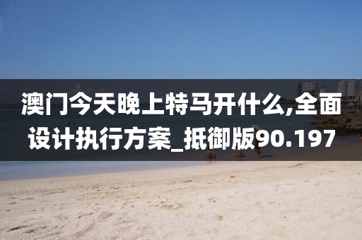 澳门今天晚上特马开什么,全面设计执行方案_抵御版90.197