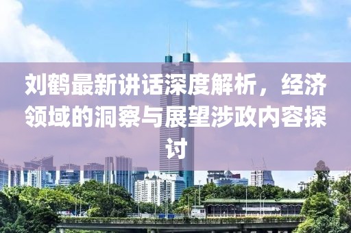 刘鹤最新讲话深度解析，经济领域的洞察与展望涉政内容探讨