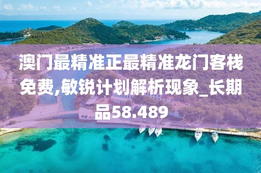 澳门最精准正最精准龙门客栈免费,敏锐计划解析现象_长期品58.489