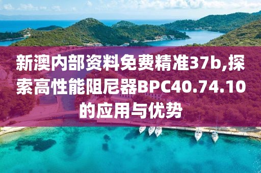 新澳内部资料免费精准37b,探索高性能阻尼器BPC40.74.10的应用与优势