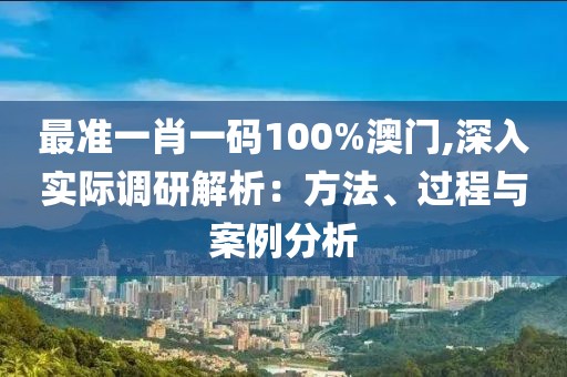 最准一肖一码100%澳门,深入实际调研解析：方法、过程与案例分析