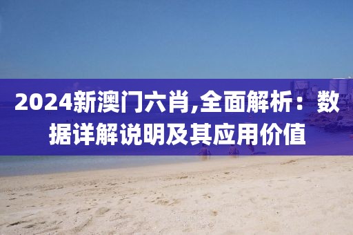 2024新澳门六肖,全面解析：数据详解说明及其应用价值