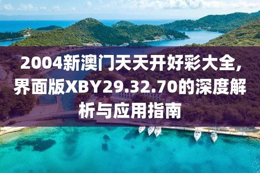 2004新澳门天天开好彩大全,界面版XBY29.32.70的深度解析与应用指南