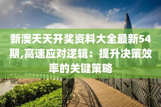 新澳天天开奖资料大全最新54期,高速应对逻辑：提升决策效率的关键策略