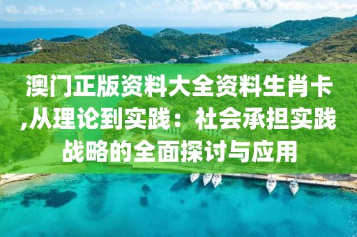 澳门正版资料大全资料生肖卡,从理论到实践：社会承担实践战略的全面探讨与应用