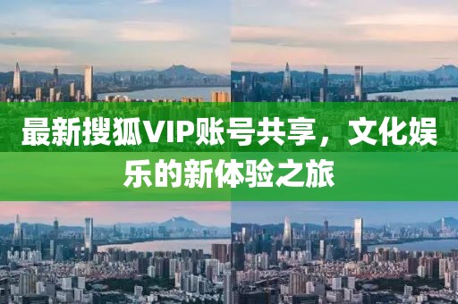 最新搜狐VIP账号共享，文化娱乐的新体验之旅