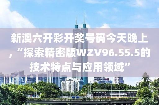 新澳六开彩开奖号码今天晚上,“探索精密版WZV96.55.5的技术特点与应用领域”