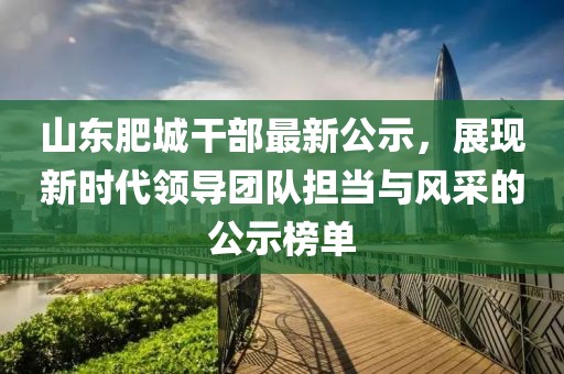 山东肥城干部最新公示，展现新时代领导团队担当与风采的公示榜单