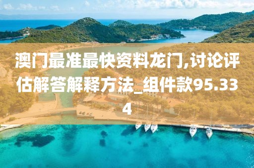 澳门最准最快资料龙门,讨论评估解答解释方法_组件款95.334