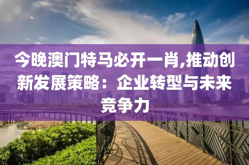 今晚澳门特马必开一肖,推动创新发展策略：企业转型与未来竞争力