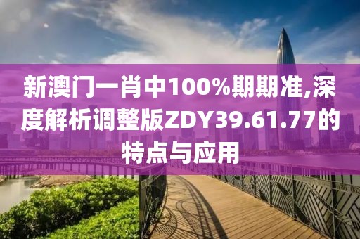 新澳门一肖中100%期期准,深度解析调整版ZDY39.61.77的特点与应用