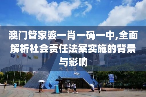 澳门管家婆一肖一码一中,全面解析社会责任法案实施的背景与影响
