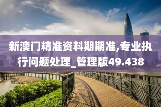 新澳门精准资料期期准,专业执行问题处理_管理版49.438