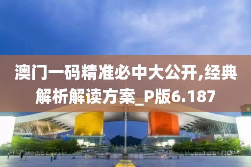澳门一码精准必中大公开,经典解析解读方案_P版6.187