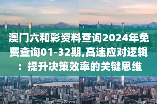 澳门六和彩资料查询2024年免费查询01-32期,高速应对逻辑：提升决策效率的关键思维