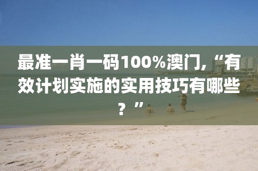 最准一肖一码100%澳门,“有效计划实施的实用技巧有哪些？”