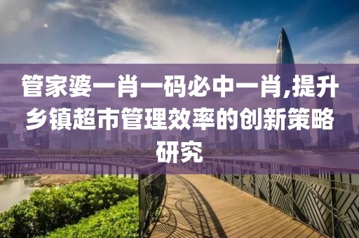 管家婆一肖一码必中一肖,提升乡镇超市管理效率的创新策略研究