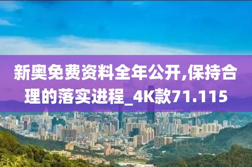 新奥免费资料全年公开,保持合理的落实进程_4K款71.115