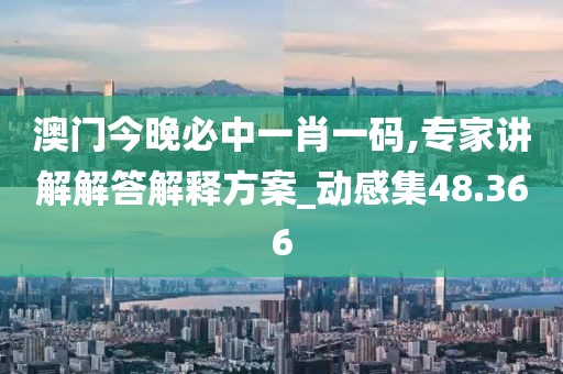 澳门今晚必中一肖一码,专家讲解解答解释方案_动感集48.366