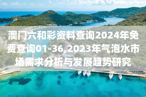 澳门六和彩资料查询2024年免费查询01-36,2023年气泡水市场需求分析与发展趋势研究