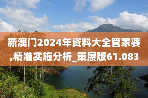 新澳门2024年资料大全管家婆,精准实施分析_策展版61.083
