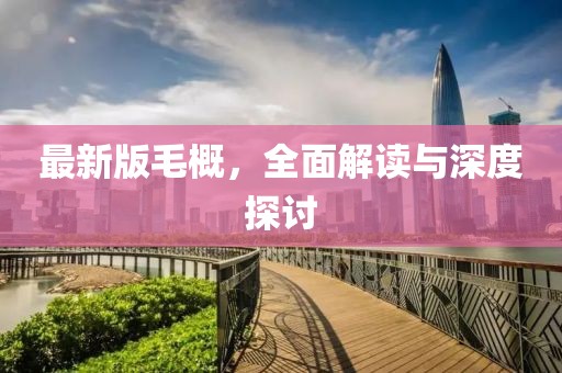 最新版毛概，全面解读与深度探讨