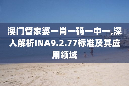 澳门管家婆一肖一码一中一,深入解析INA9.2.77标准及其应用领域