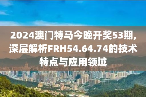 2024澳门特马今晚开奖53期,深层解析FRH54.64.74的技术特点与应用领域