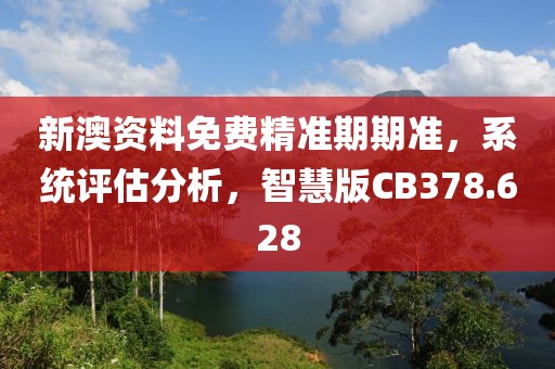新澳资料免费精准期期准，系统评估分析，智慧版CB378.628