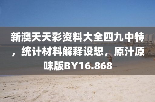 新澳天天彩资料大全四九中特，统计材料解释设想，原汁原味版BY16.868