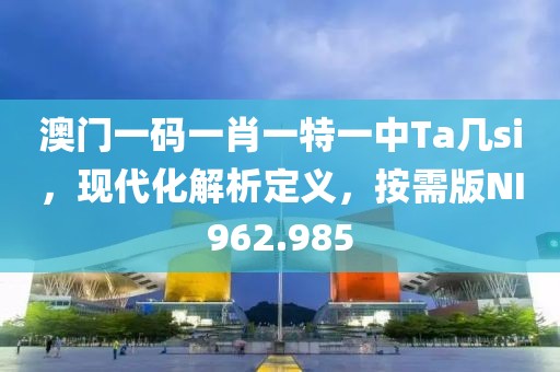 澳门一码一肖一特一中Ta几si，现代化解析定义，按需版NI962.985