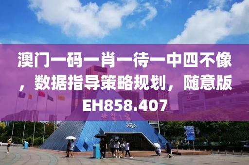澳门一码一肖一待一中四不像，数据指导策略规划，随意版EH858.407