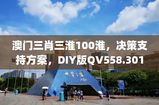 澳门三肖三淮100淮，决策支持方案，DIY版QV558.301