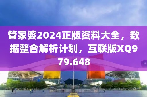 管家婆2024正版资料大全，数据整合解析计划，互联版XQ979.648