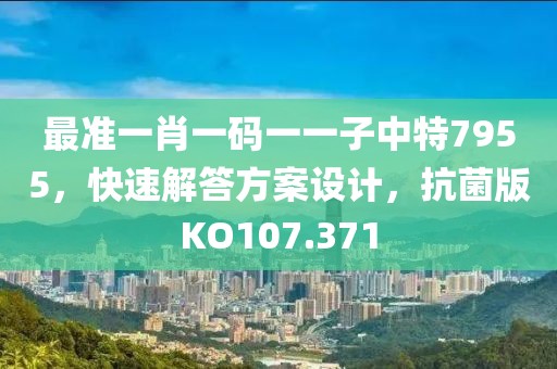 最准一肖一码一一子中特7955，快速解答方案设计，抗菌版KO107.371