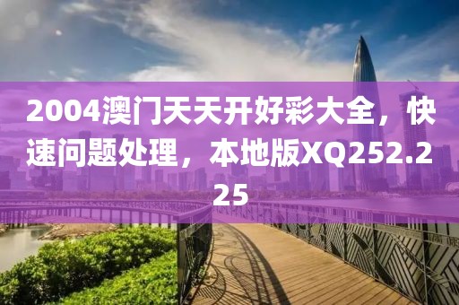 2004澳门天天开好彩大全，快速问题处理，本地版XQ252.225