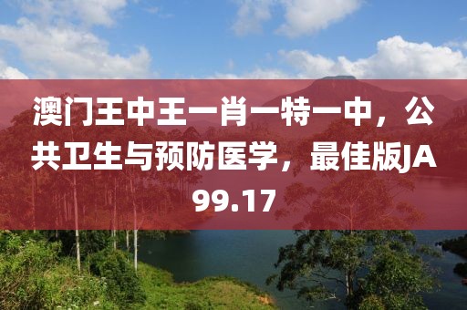 澳门王中王一肖一特一中，公共卫生与预防医学，最佳版JA99.17