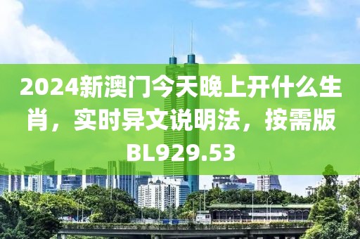 2024新澳门今天晚上开什么生肖，实时异文说明法，按需版BL929.53